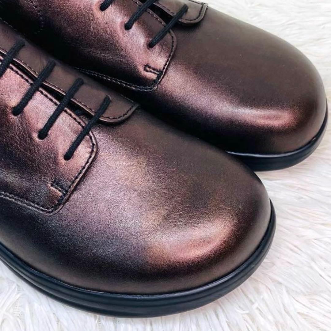 【新品未使用】Finn Comfort :size 6レースアップ 光沢ブラウン