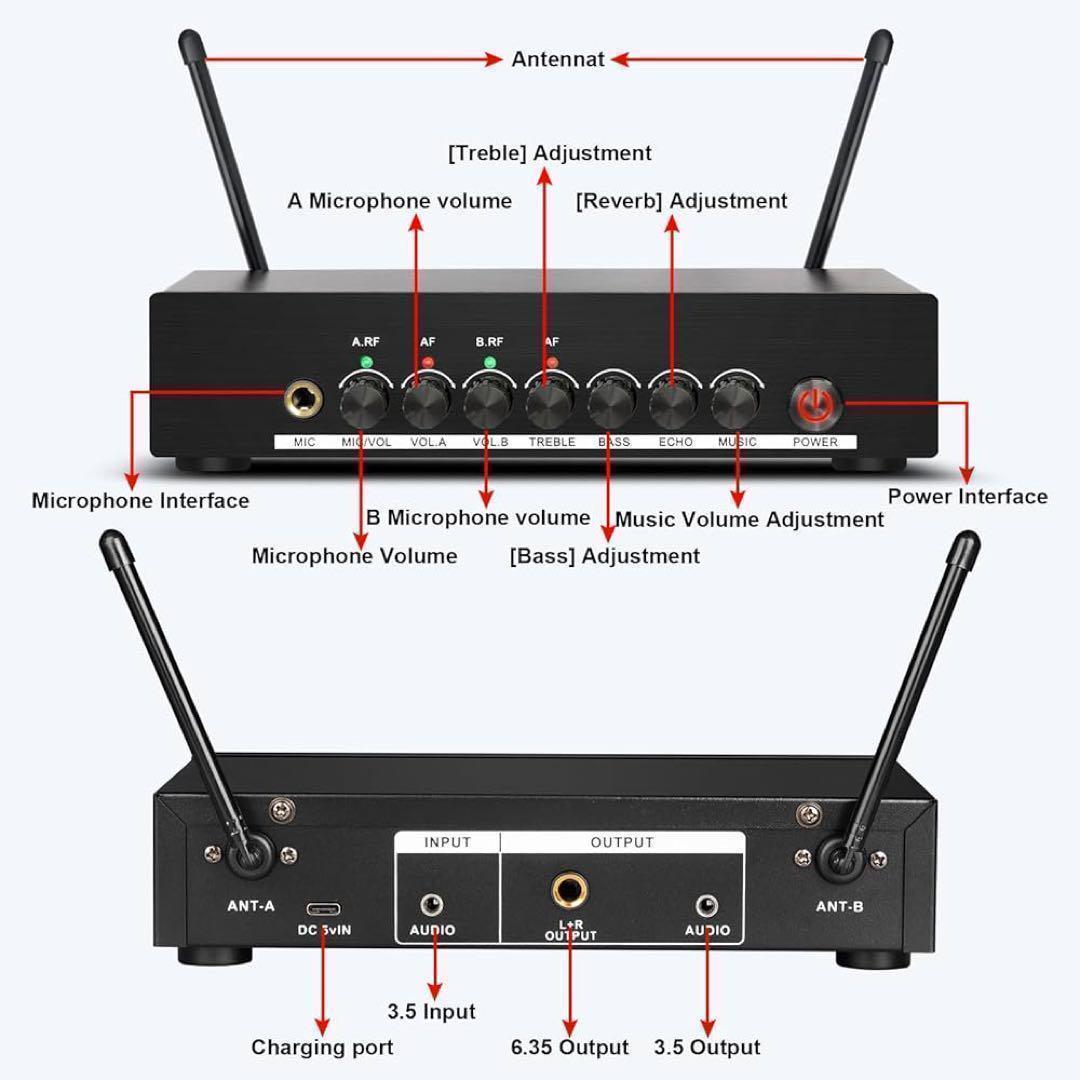 ワイヤレスマイク カラオケセット Bluetooth対応