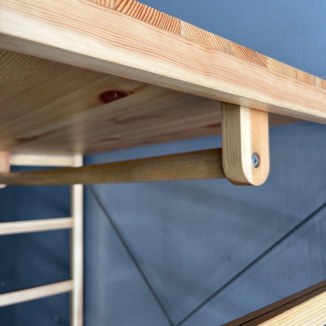 美品・希少木製バー仕様★無印 パイン材ユニットシェルフ・ワードロープ