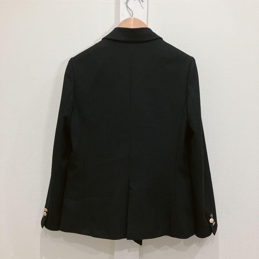 NOLLEY'S sophi サージ シャーク ダブル ジャケット 金ボタン