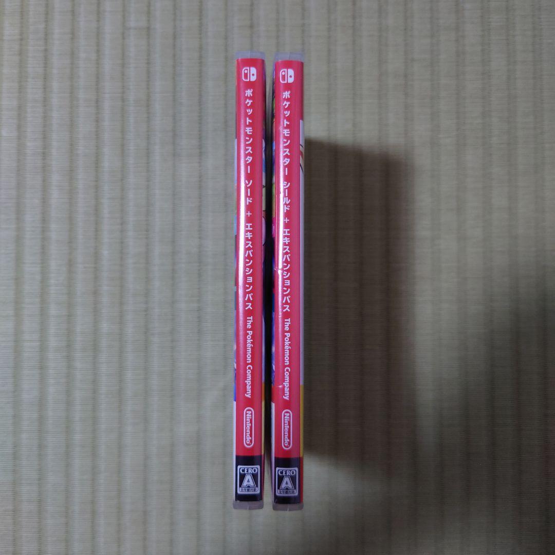 特典未使用　中古　ポケットモンスター ソード シールド+エキスパンションパス