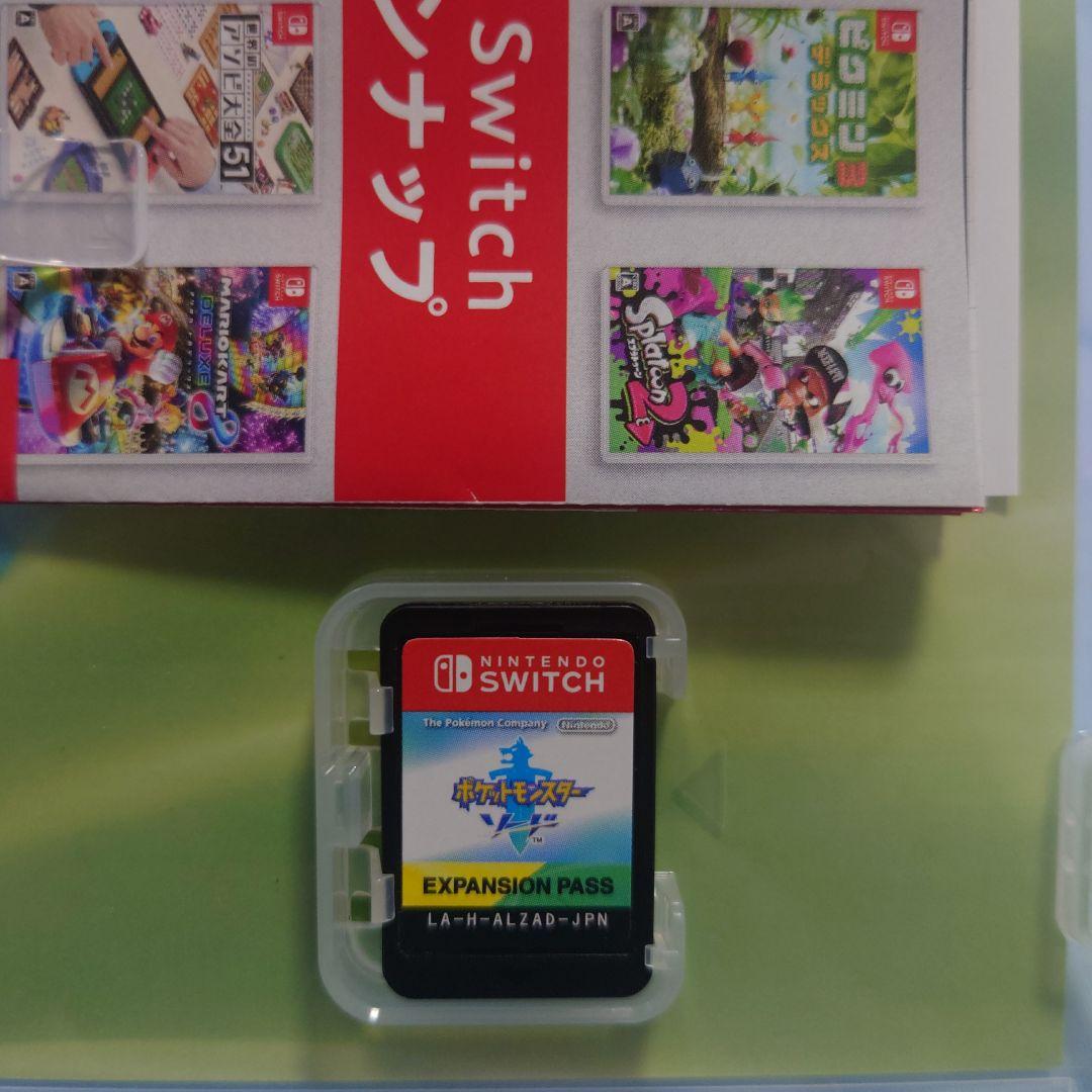 特典未使用　中古　ポケットモンスター ソード シールド+エキスパンションパス