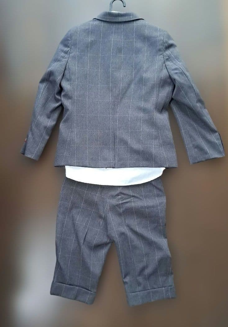 オロビアンコ 130cm セットアップ スーツ 入学式 卒園式　グレー