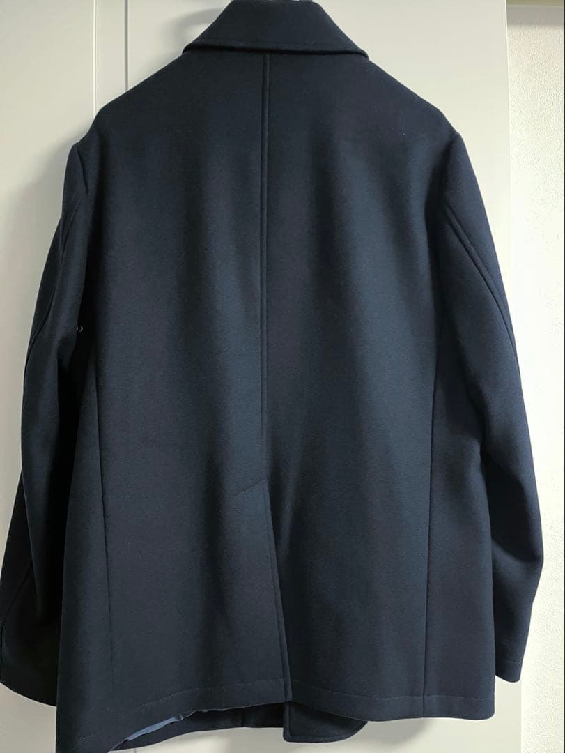 新品SHIPS: スーパー160'Sメリノウール メルトン シングル ピーコート