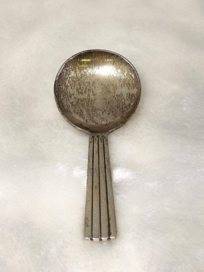 ジョージジェンセン　スターリングシルバー　ティーキャディスプーン　アンティーク