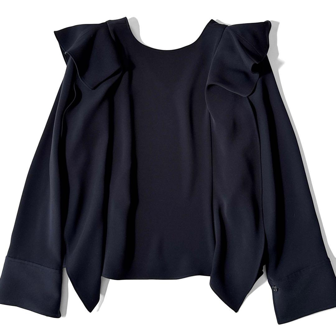 アディアム リリートップ ラッフル Ｖネック フリル ブラウス プルオーバー