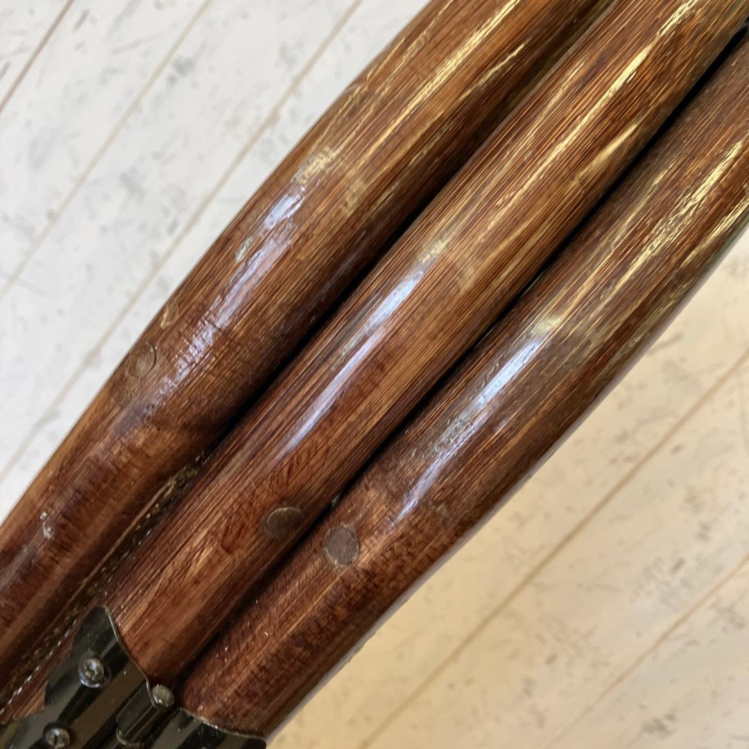 昭和レトロ エスニック ラタン 3連 パーテーション 間仕切り 仕切り