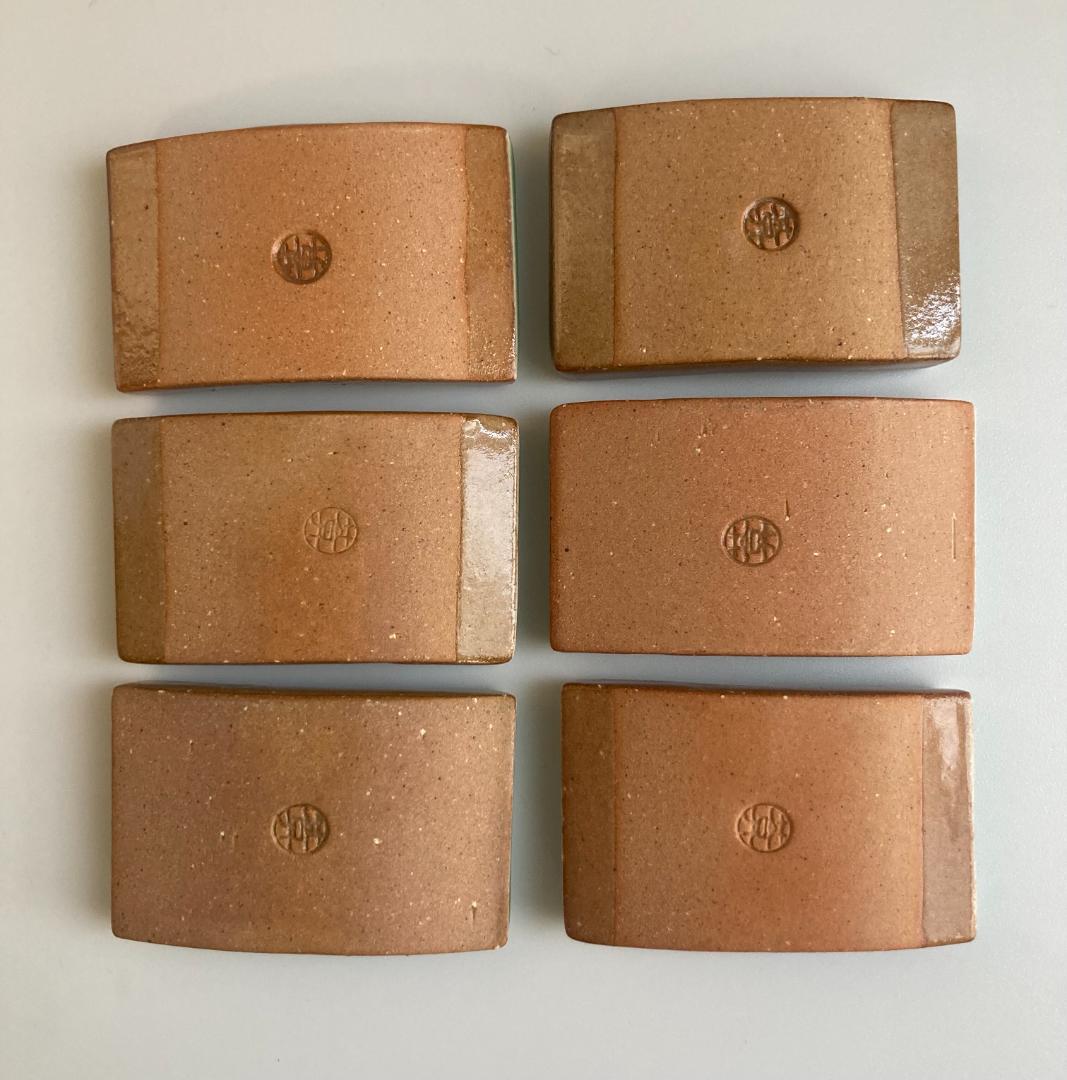 陶あん京焼清水焼 伝統工芸色絵付け　箸置き　６個おまとめ