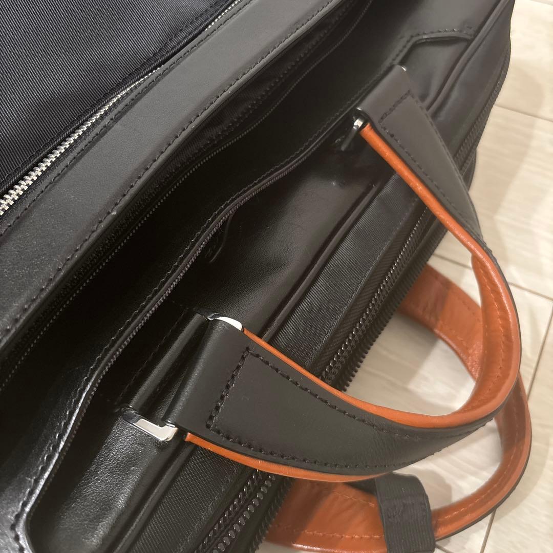 【訳あり】サムソナイト　エピッド3 ブリーフケース　ブラック×オレンジ　EXP