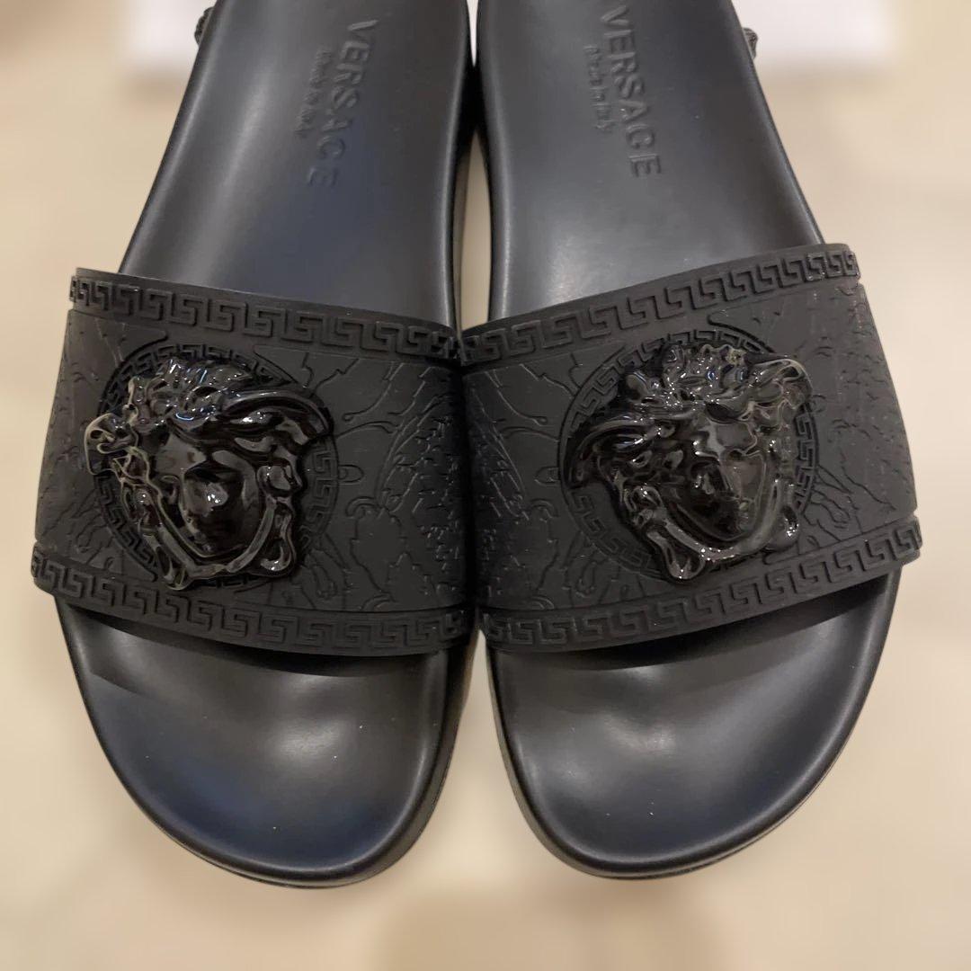 VERSACE ブラック ビーチサンダル　40