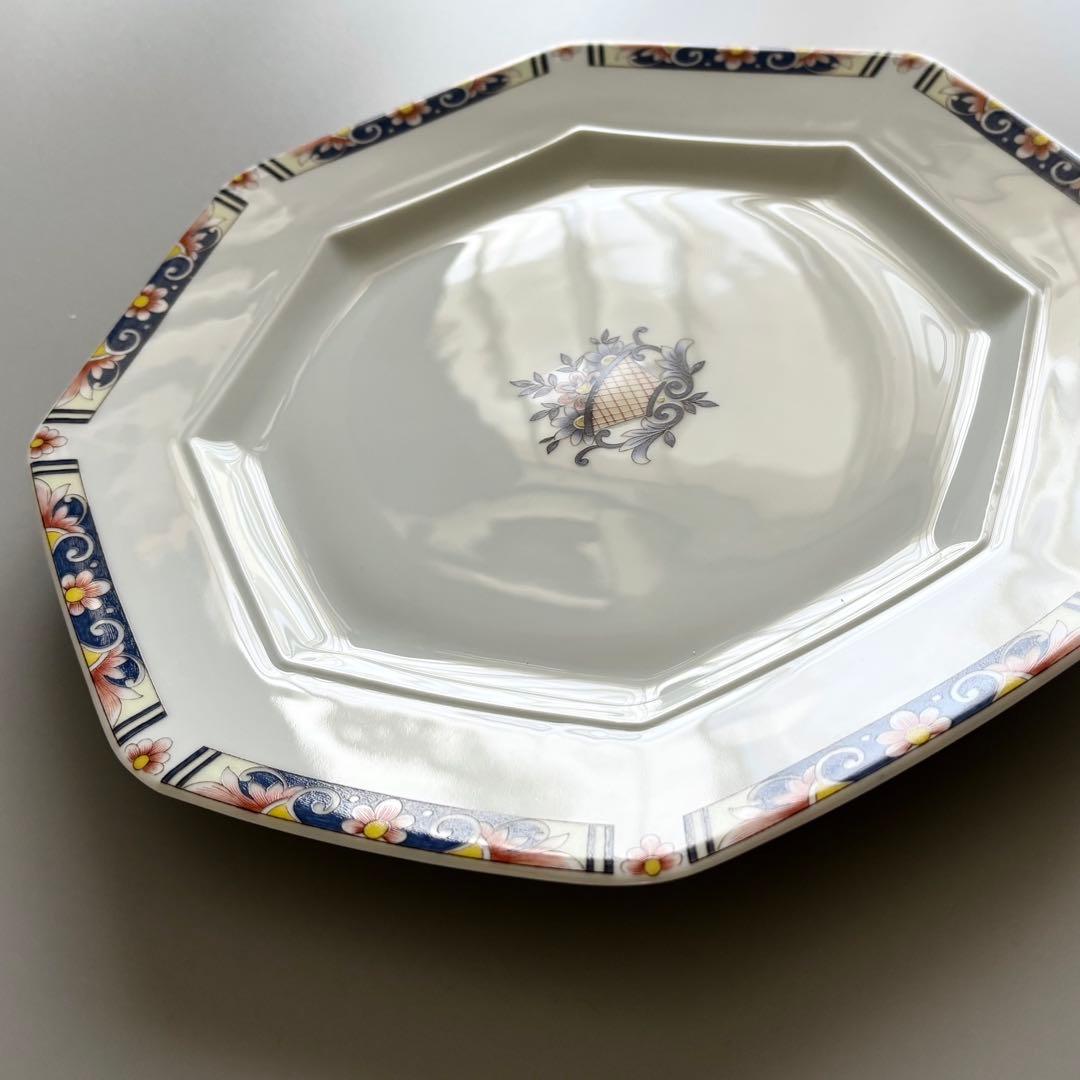 フランス名窯　リモージュ×ジャポニズム　シャスタニエ　八角プレート　【未使用】