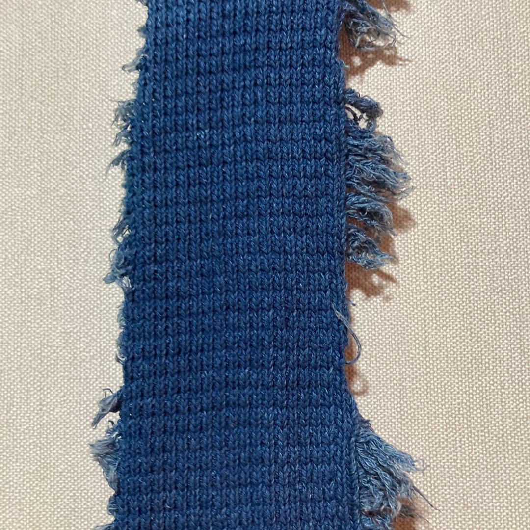 希少 70s usa コットンストール インディゴ ロサンゼルス製 ビンテージ