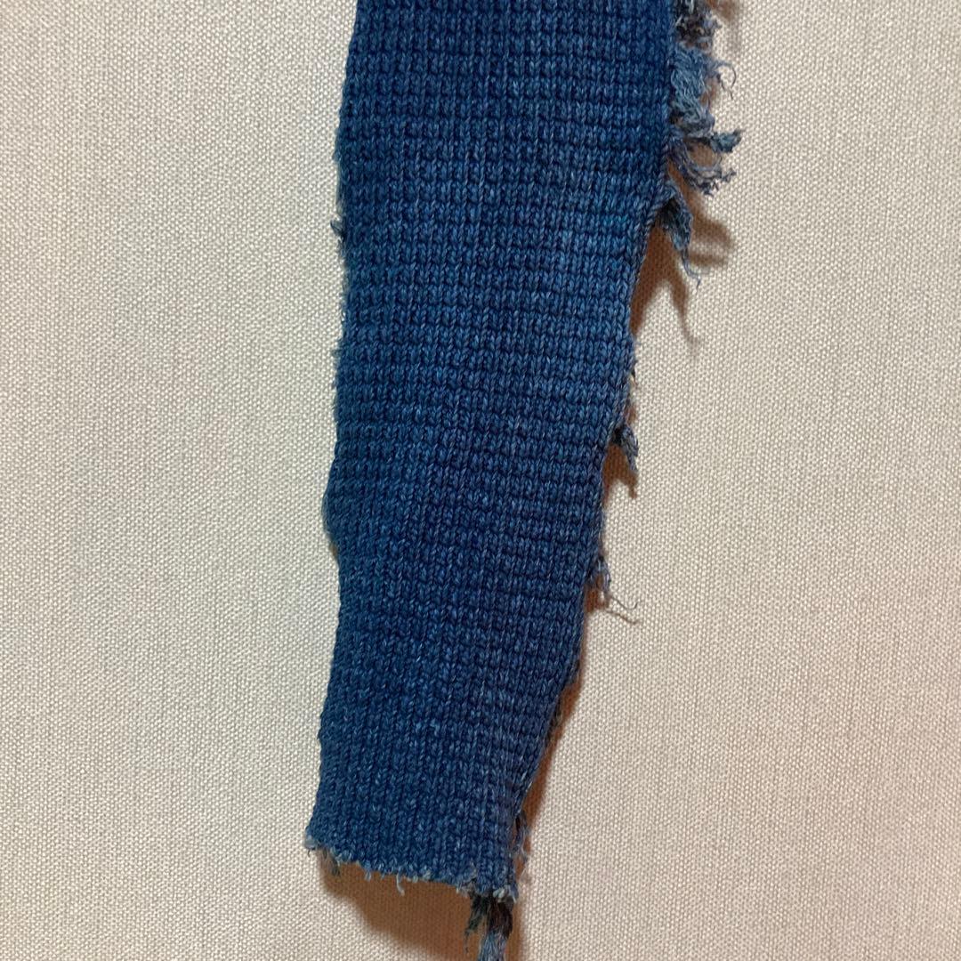 希少 70s usa コットンストール インディゴ ロサンゼルス製 ビンテージ