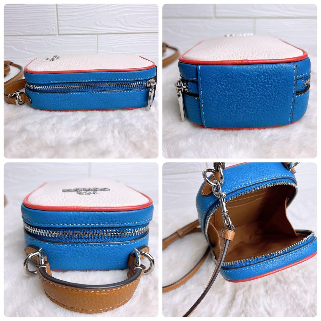未使用☆COACHコーチ 2wayショルダーカメラバッグ スマホ マルチカラー.