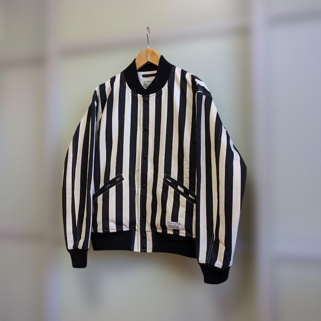 最終価格】WACKO MARIA STRIPE VARSITY JACKET