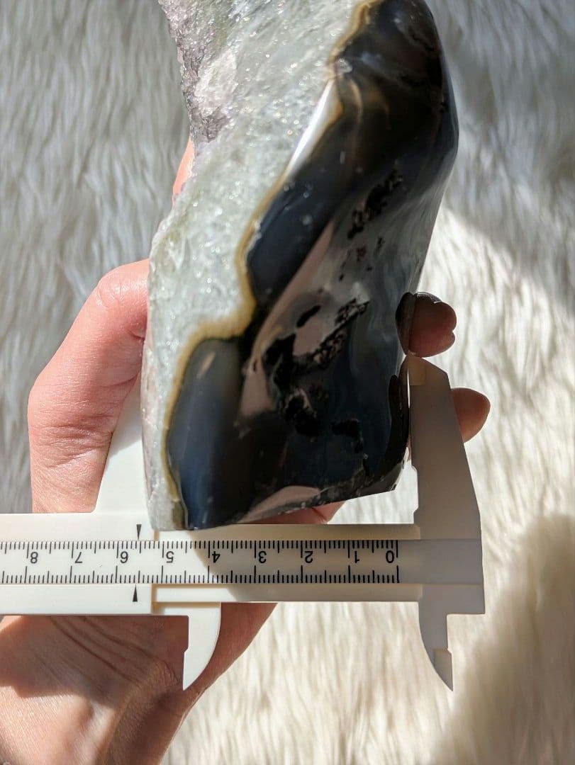 希少　♡グリーンアメジスト♡　お花ドーム　瑪瑙