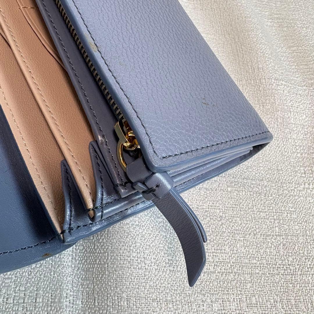 Chloe aby アビー　レザーロングウォレット　南京錠チャーム