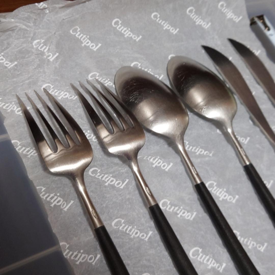 6本セット Cutipol　クチポール　NOOR①　ナイフ　フォーク　スプーン