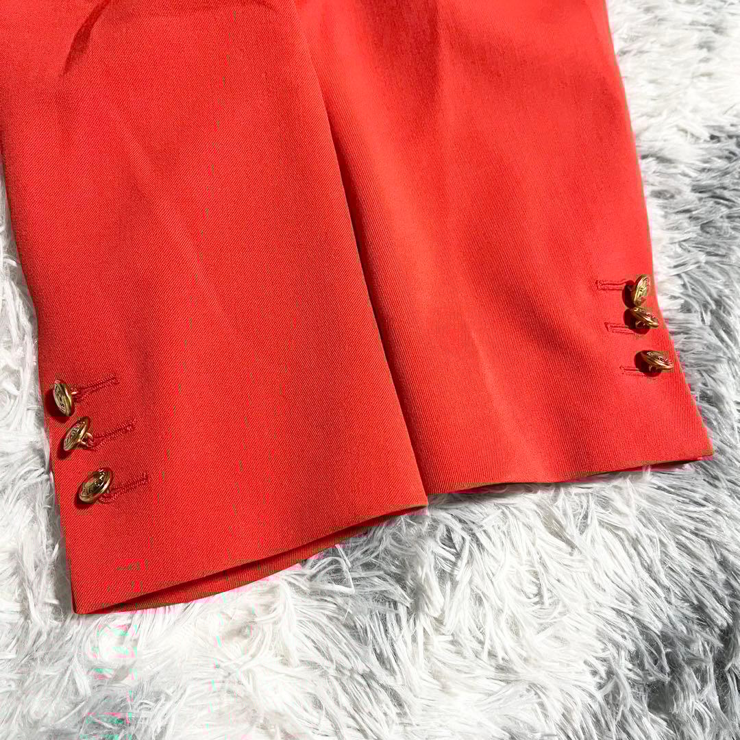 HERMES エルメスカラー　レディース　テーラードジャケット　金ボタン　42