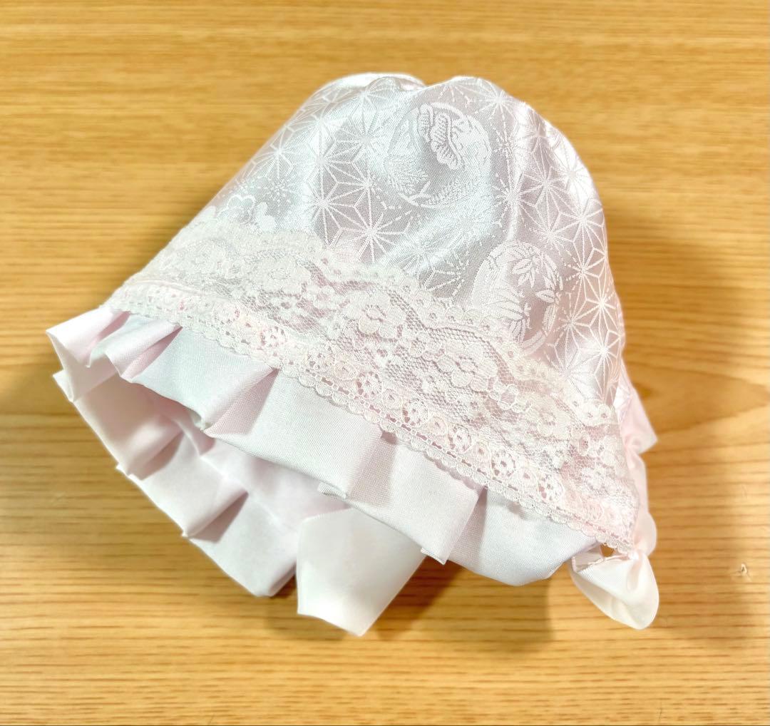 格安【美品】新品未使用品　お宮参り小物6点セット　女の子　ちりめん　N O.18