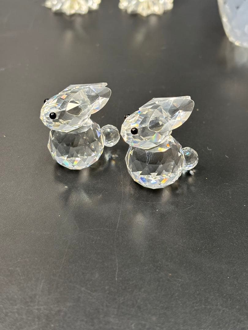 SWAROVSKI クリスタルまとめ スズメ ひよこ スワロフスキー 花瓶 廃盤