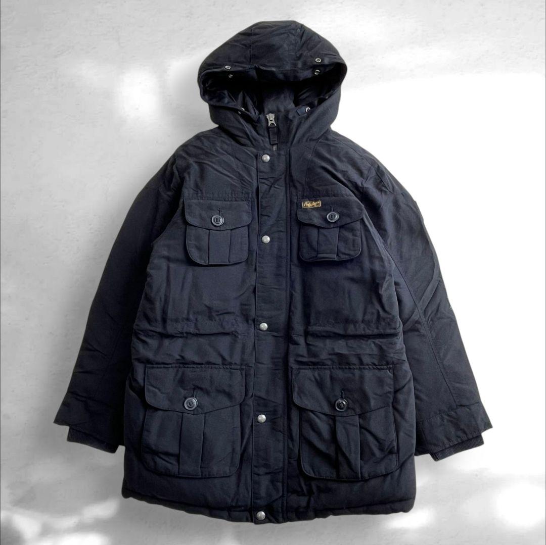 【現行】ポロラルフローレン　ファー付きジャケット　現行モデル　160 美品　黒