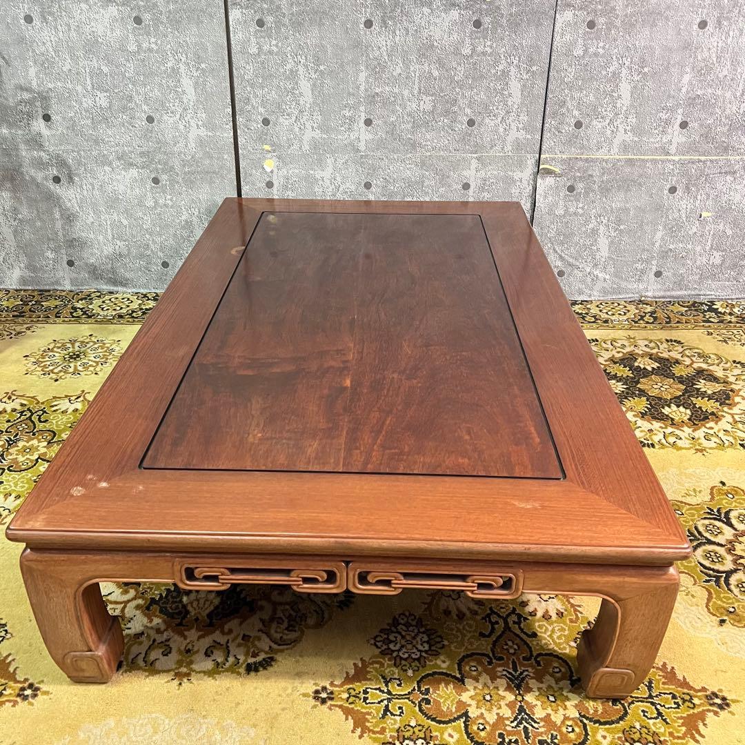 ꧁唐木家具調度品組合 大阪唐木指物家具꧂漆塗り座卓 天然木 花林 花梨 うるし