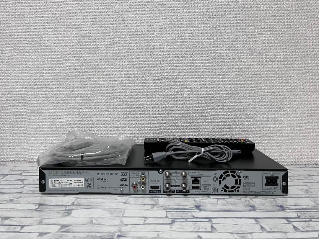 4K 1TB 2番組録画　シャープ　ブルーレイレコーダー　BD-NW1200