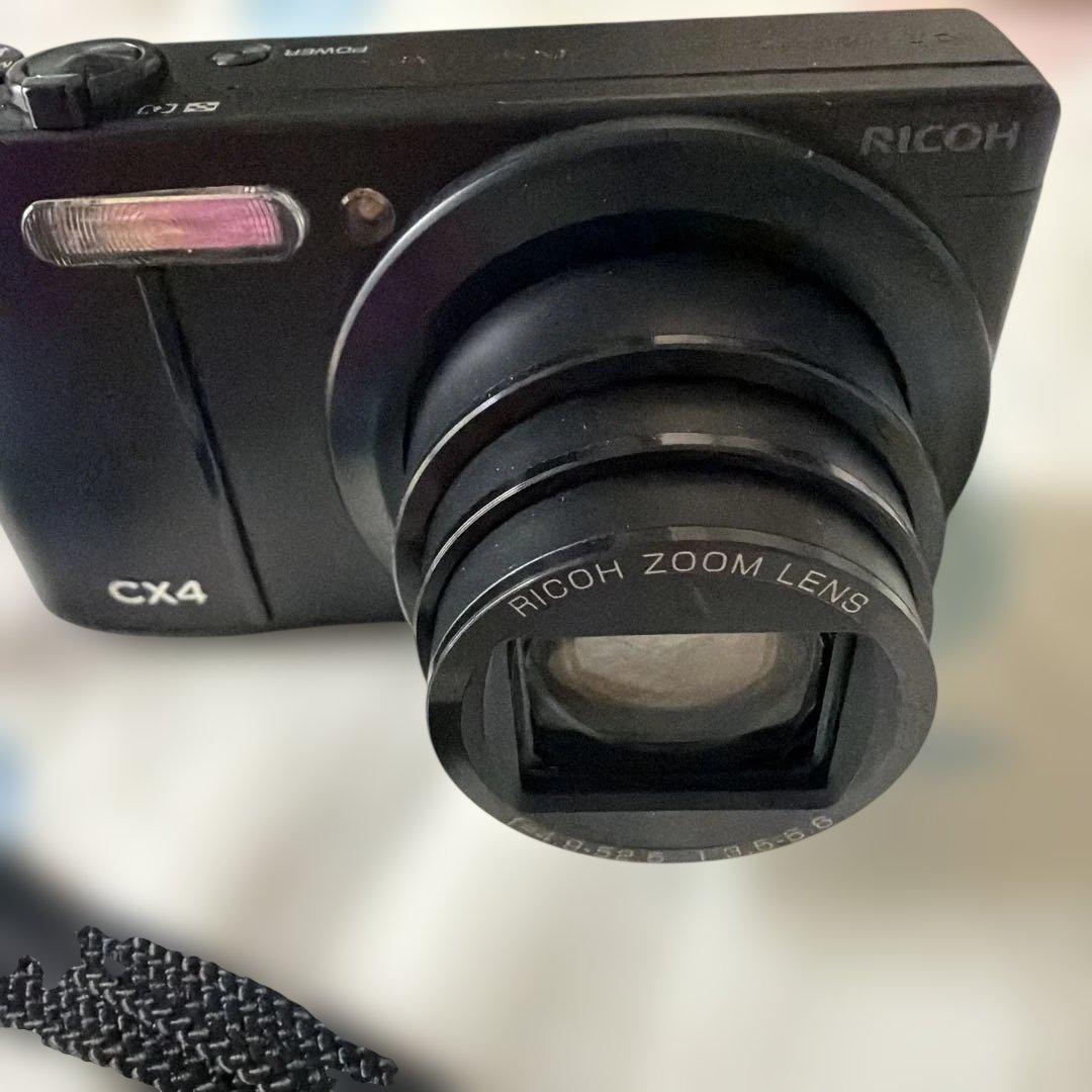 RICOH リコー CX4 コンパクトデジタルカメラ デジカメ ブラック 動作品