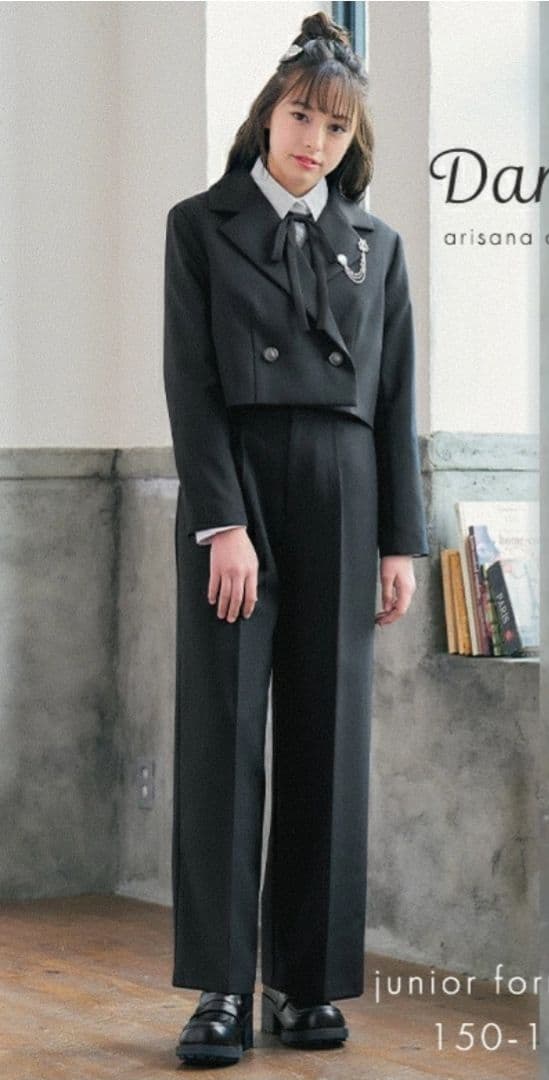 フォーマル パンツスーツ 150 ブラック