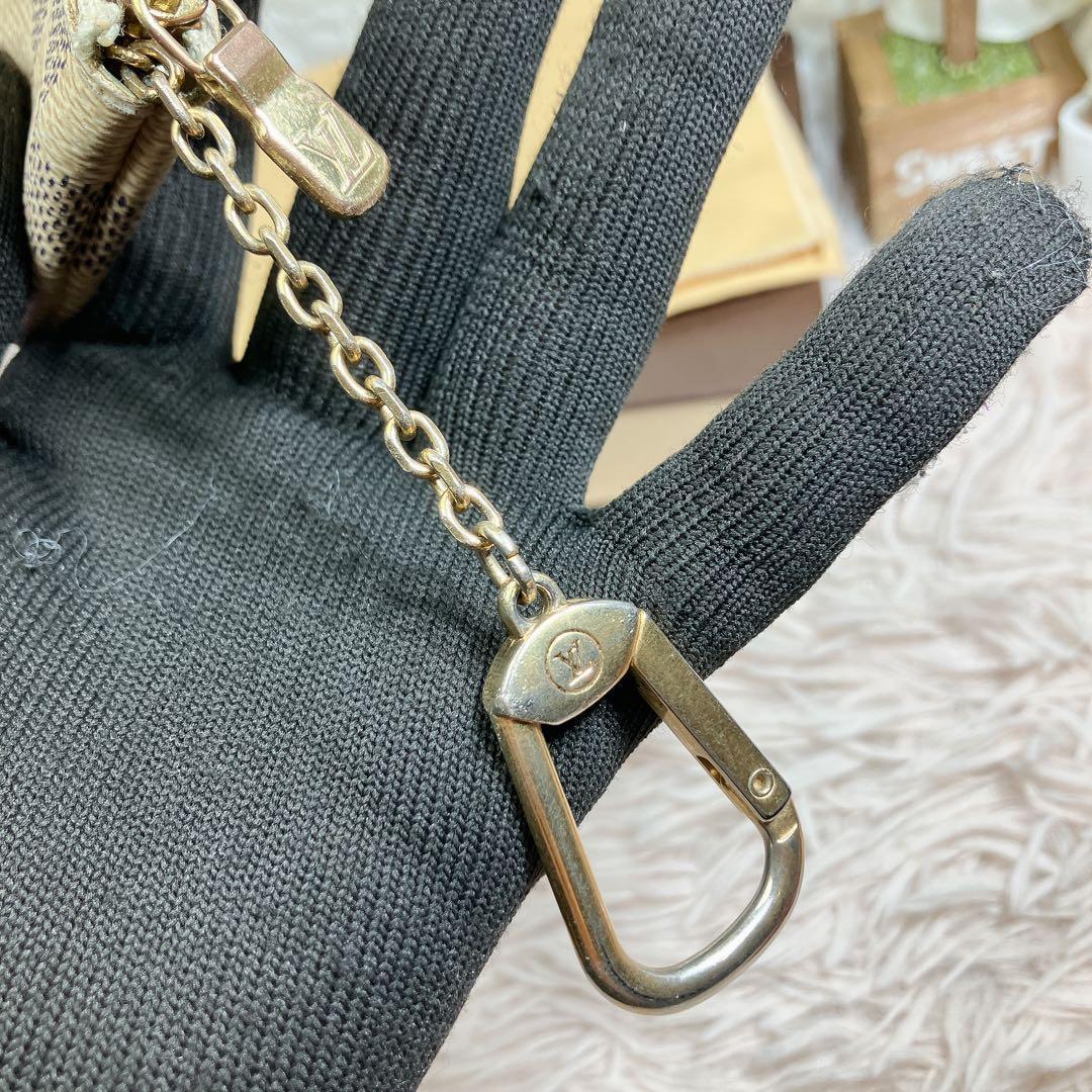 ！美品！ ルイヴィトン ダミエ アズール ポシェットクレ ケース 小銭入れ