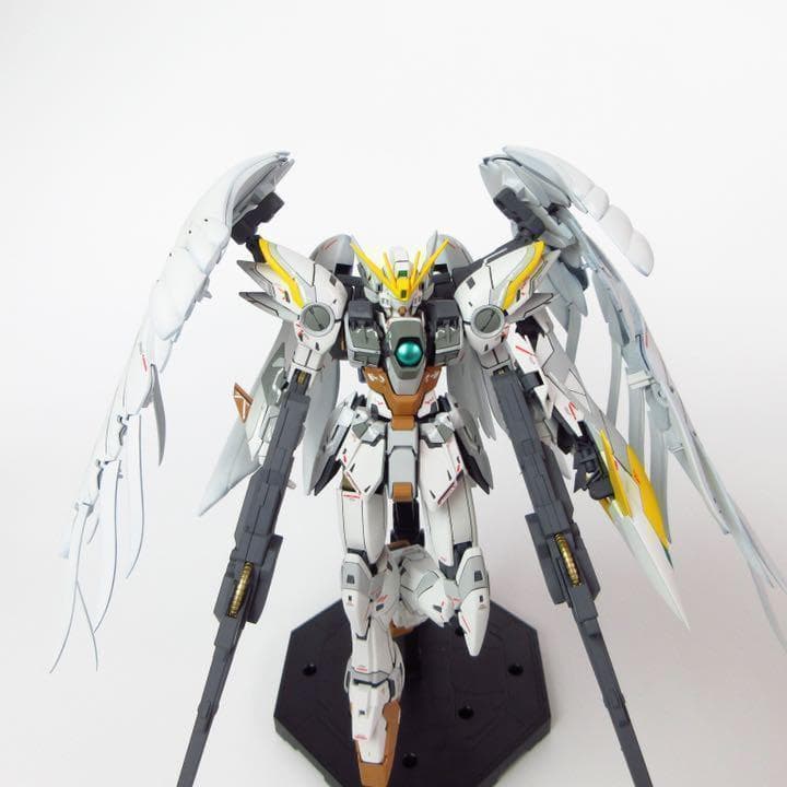 ウイングガンダムゼロ スノーホワイトプレリュード ew ver ka 塗装完成品