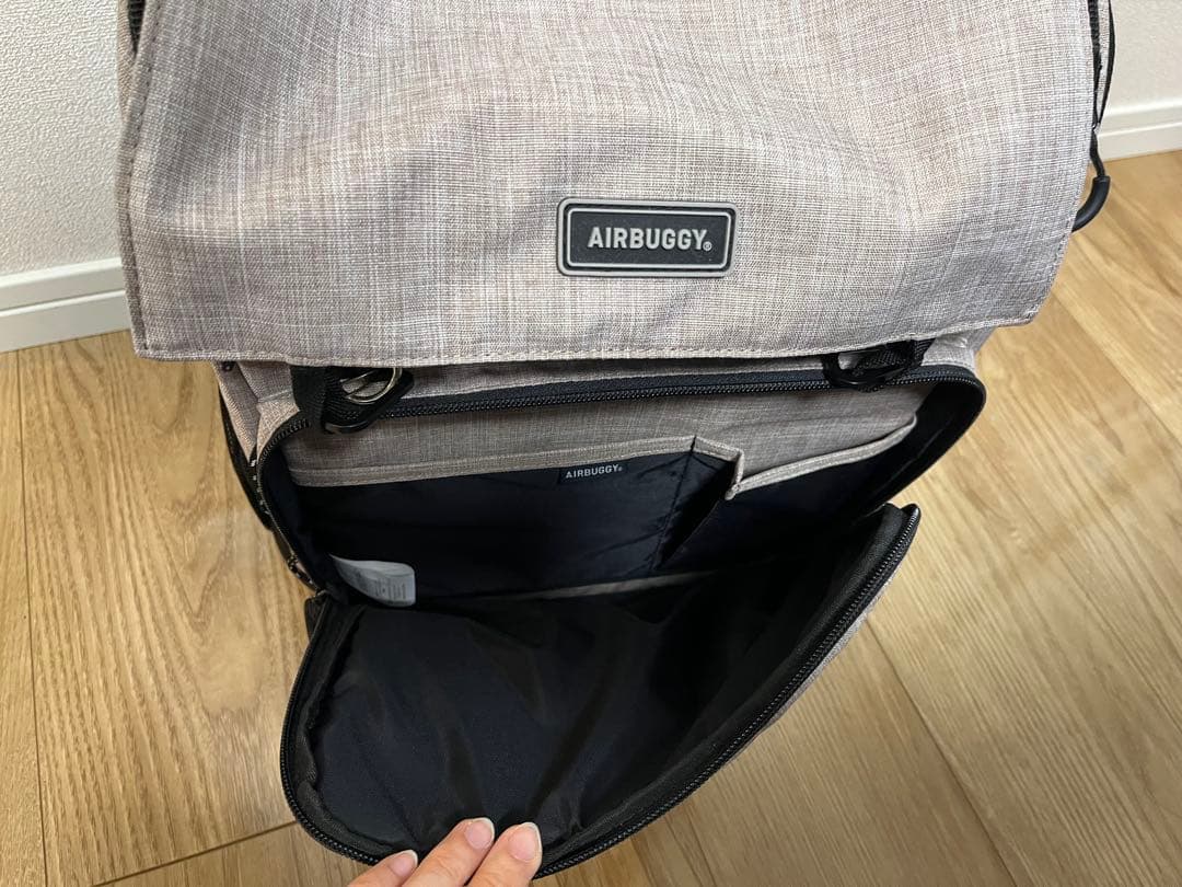 値下！AIRBUGGY 3WAY バックパックキャリア　クールベージュ説明書付き