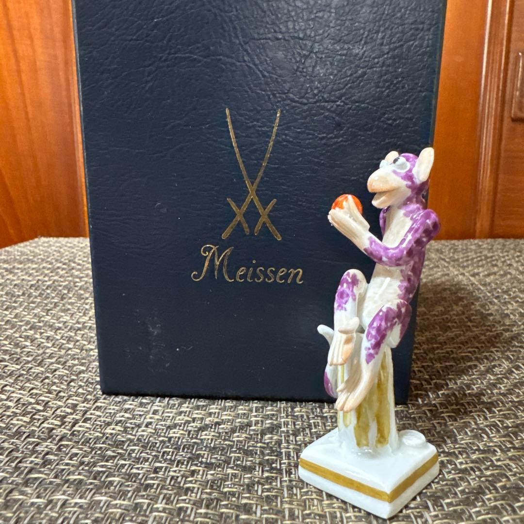 マイセン　干支　申　酉　手びねり人形　アンティーク