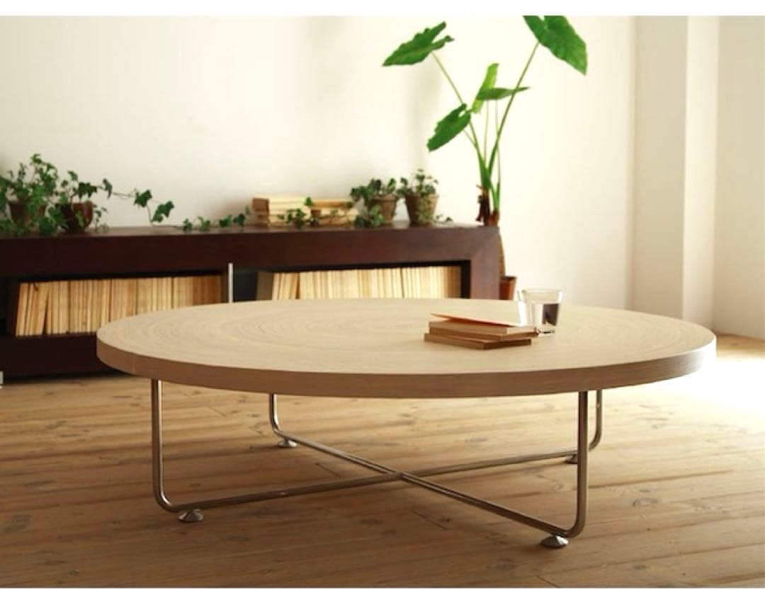 【美品】広松木工 EX サークルテーブル ローテーブル ラウンドテーブル