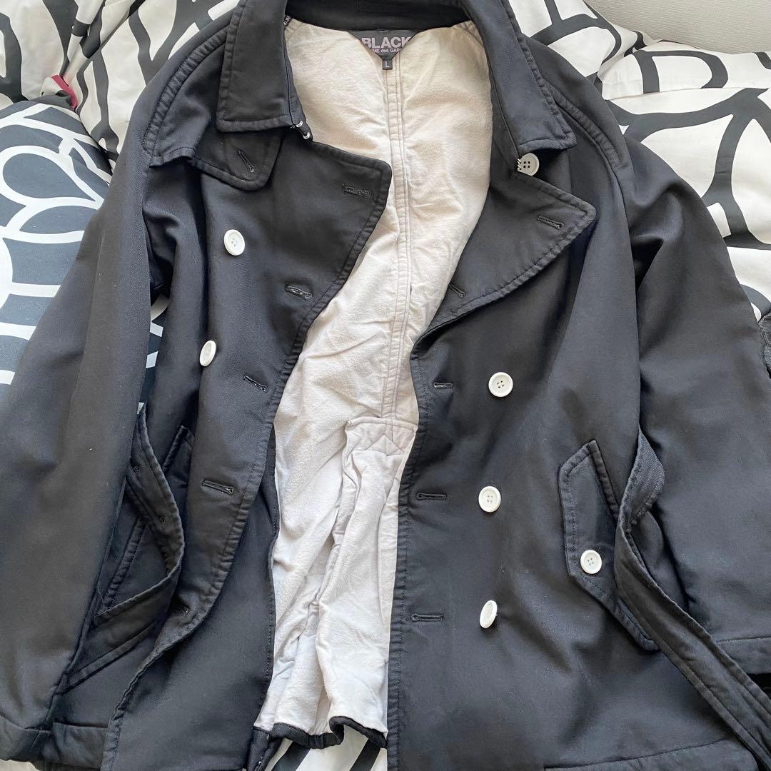 BLACK COMME des GARCONS ポリ縮ジャケット　　オムプリュス