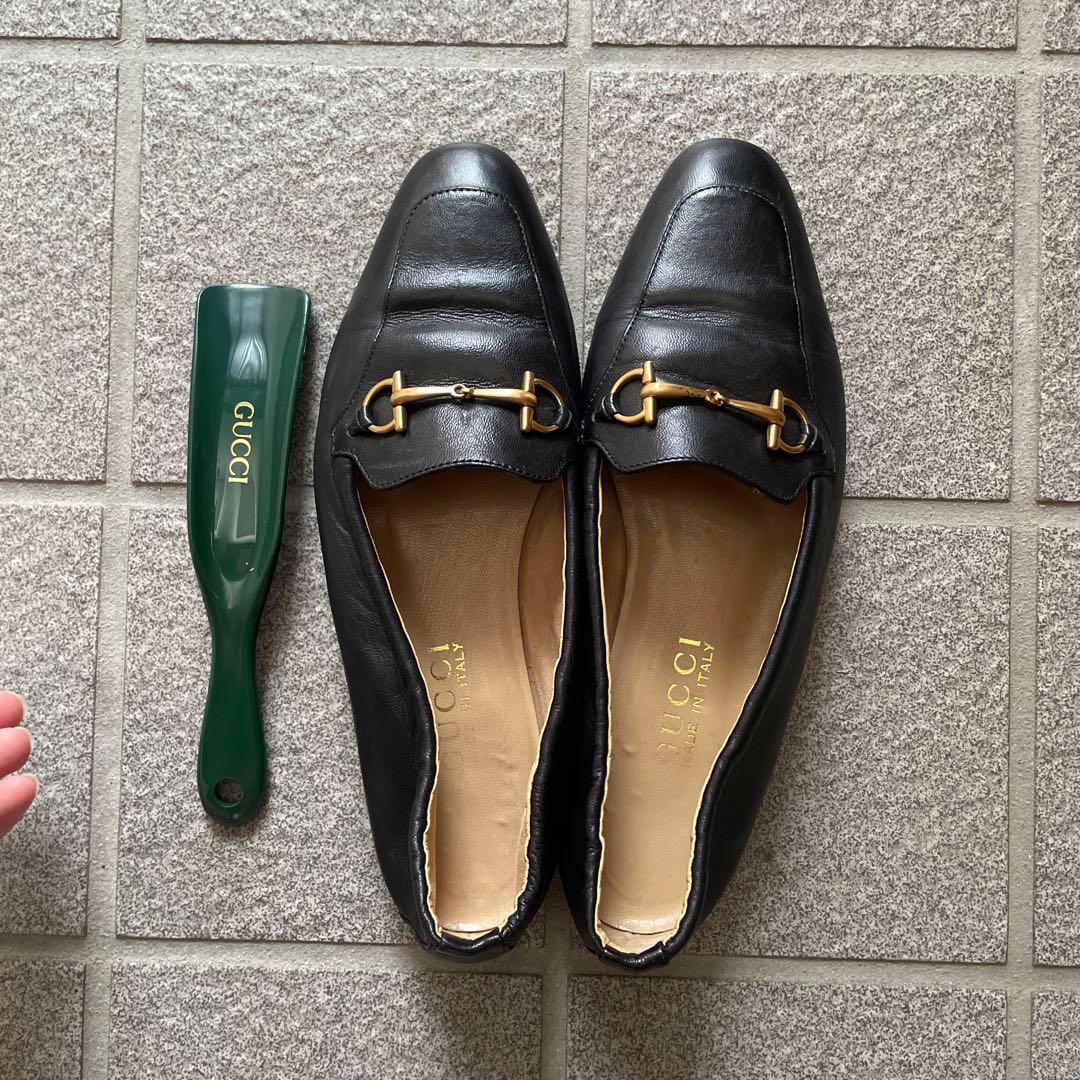 V*e様 GUCCI ブラックローファー サイズ7 シューキーパー付き