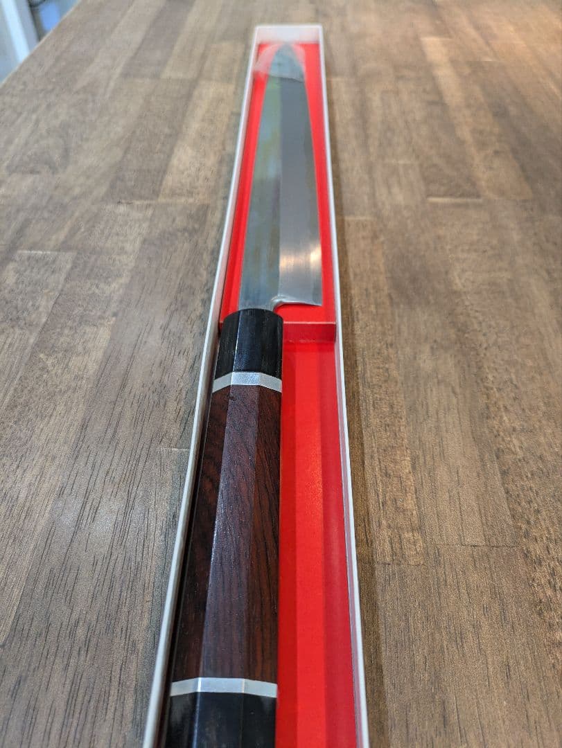 刺身包丁（未使用）白一　尺一　レッドウッド