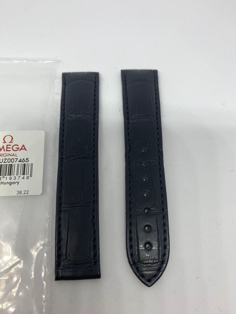 オメガ　レザーストラップ&ホールディングクラスプ　美品　20㎜/18㎜