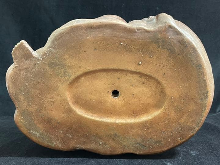 s213　備前焼　布袋　置物