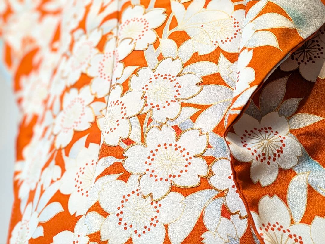 振袖フルセット 身丈156裄65 金彩 赤茶 グレー 金駒刺繍 逸品