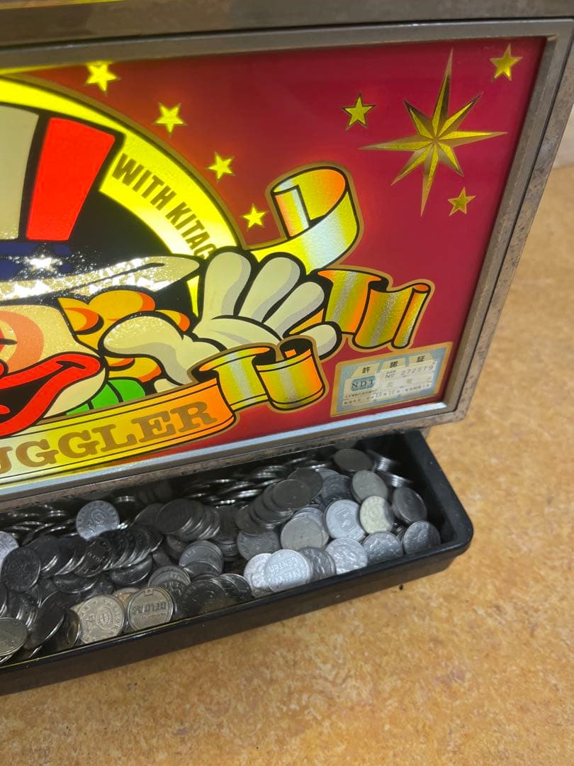 【実機】アイムジャグラーEX 5号機　メダル付き　鍵付き　設定キー付き