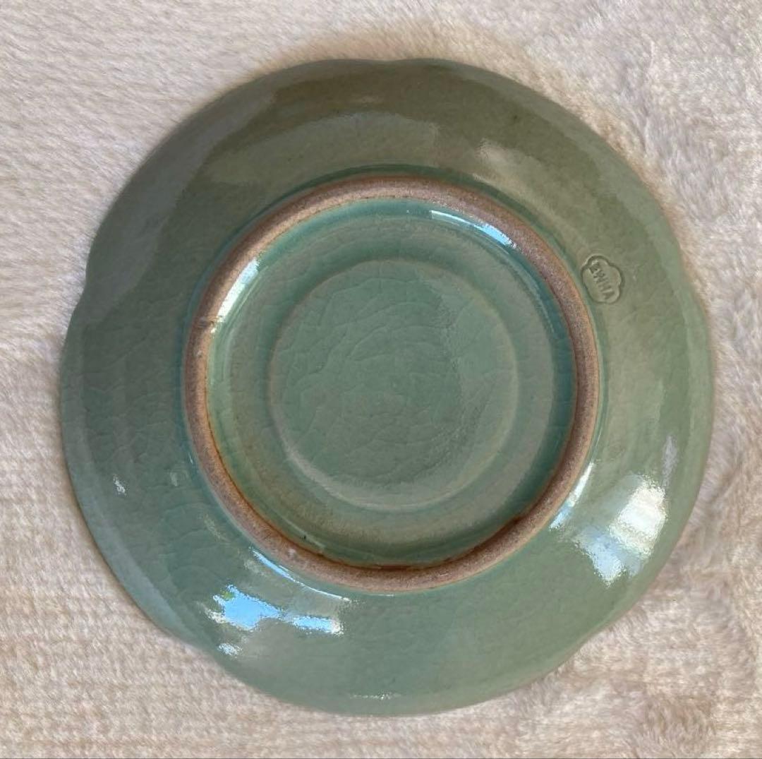 青磁茶器　ティーセット　陶磁器　骨董　アンティーク　梨花　韓国