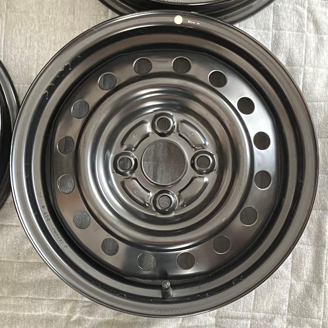 新車外し ダイハツ 純正 14インチ 4本 スチールホイール ミライース ムーヴ