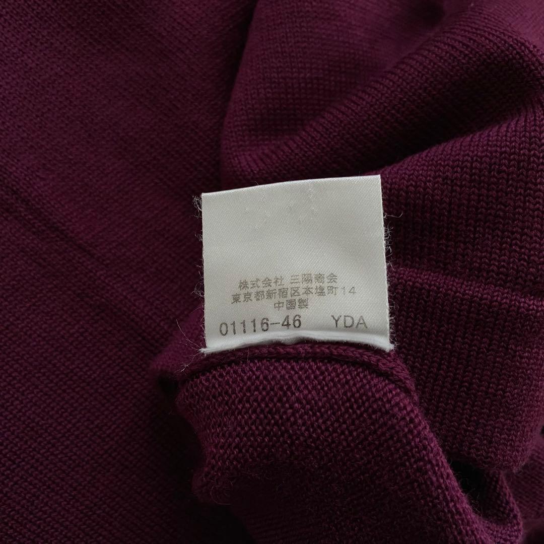 バーバリー ロンドン ノバチェック ロゴ刺繍 ニット カーディガン 15 大きい