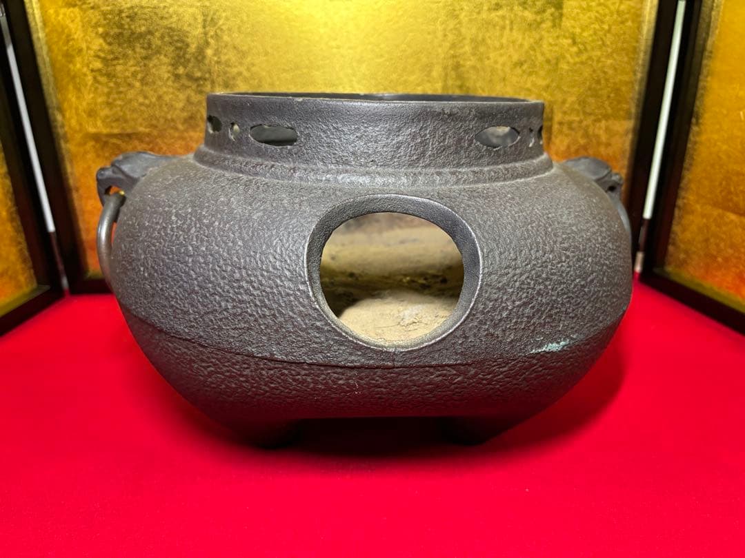 風炉 釜 灰 敷板 釜敷瓦 茶道具