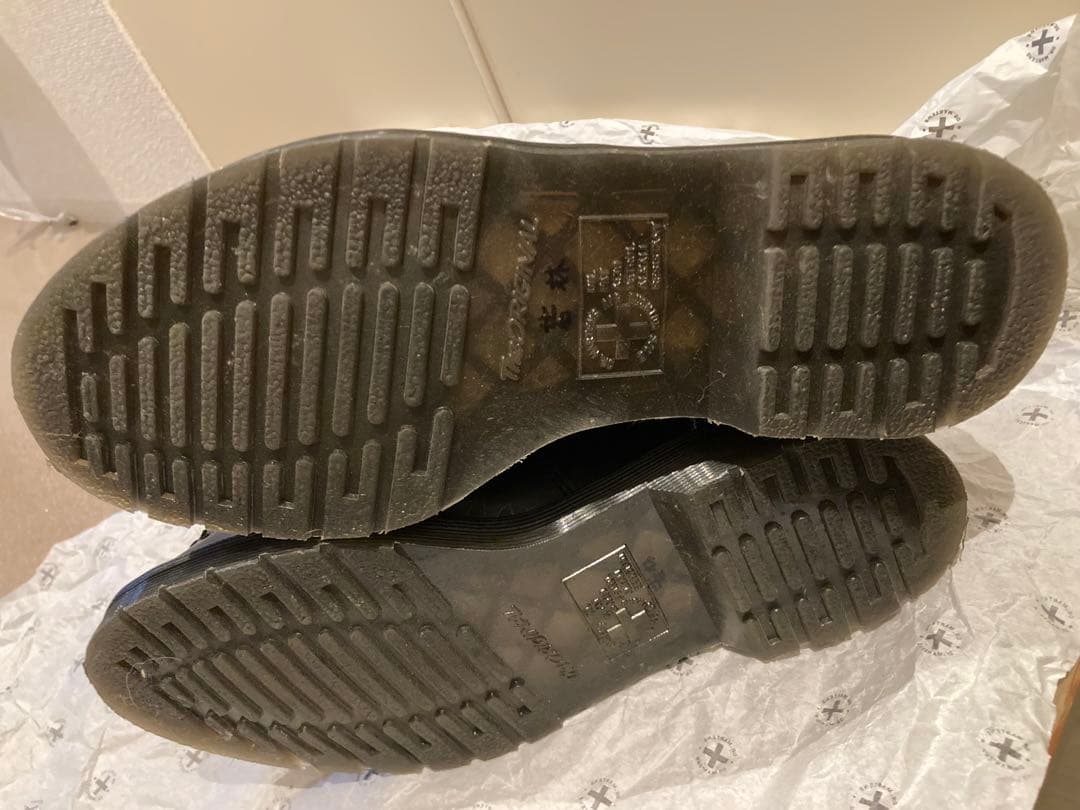 Dr. マーチンエイドリアン　白ステッチ　　　　フリンジ付きローファー 25cm