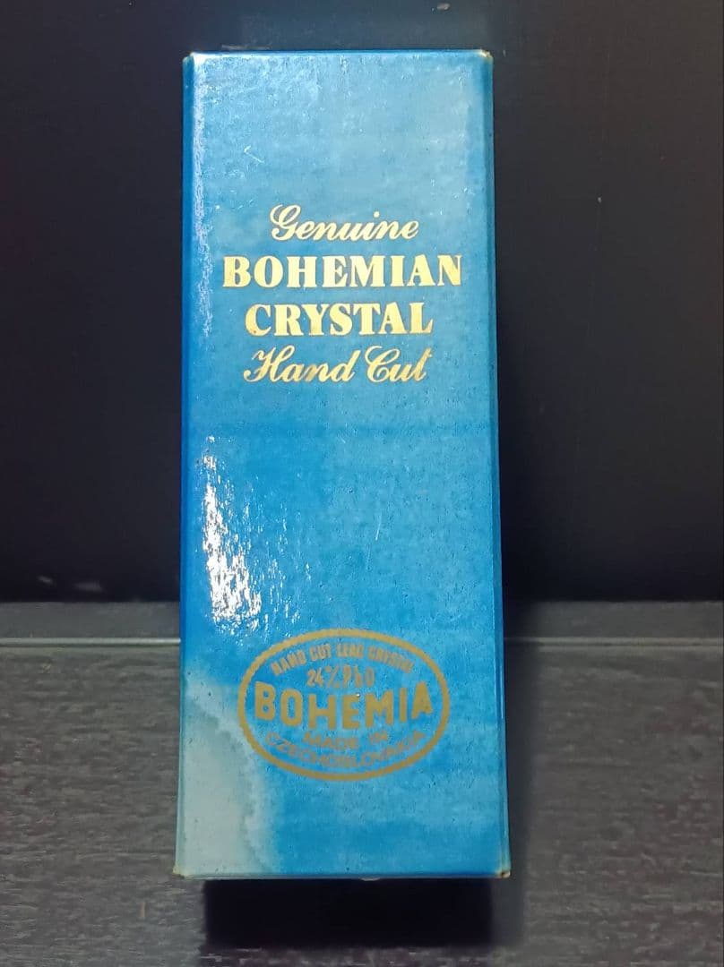 ボヘミアクリスタル 花瓶 BOHEMIA フラワーベース 高級ガラス チェコ製