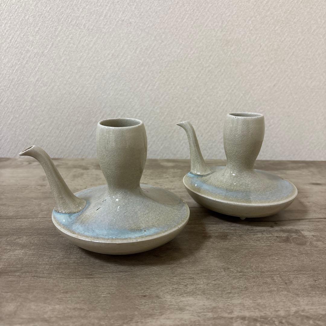 遠州七窯　奈良赤虜焼　香柏窯　尾西樂斎　楽斉　酒器　徳利