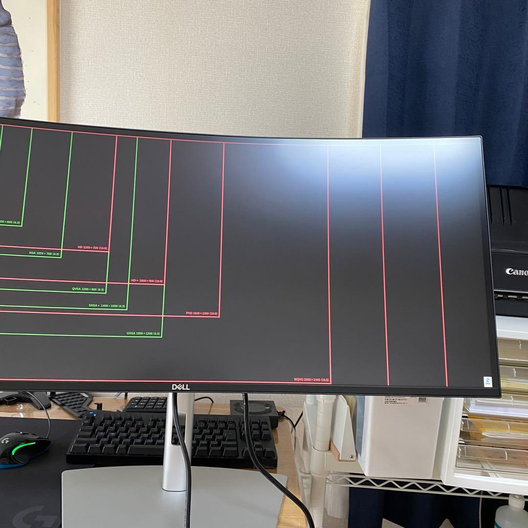 Dell U3421WE 曲面ウルトラワイドモニター 美品